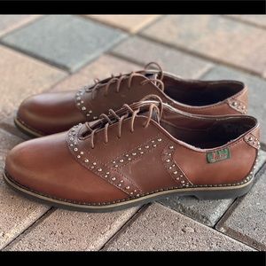 Gh Bass Cognac Oxford Lace Up Brown 